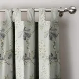 Floral Botanical Print Cotton Darpe Panel Frey