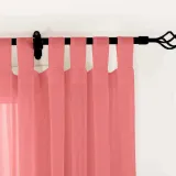 CUSTOM Scandina Rose Indoor Outdoor Sheer Curtain Voile Drapery
