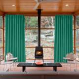 Polyester Cotton Drapery With Blackout Lining Pinch Pleat Curtain Kantee