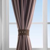 Set of 2 Curtain TieBack Holdback Each with Snap Polyester Blackout