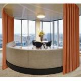 Polyester Cotton Drapery With Blackout Lining Pinch Pleat Curtain Kantee