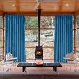 Polyester Cotton Drapery With Blackout Lining Pinch Pleat Curtain Kantee