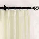 CUSTOM Scandina Beige Indoor Outdoor Sheer Curtain Voile Drapery
