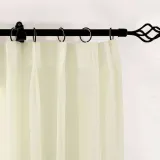 CUSTOM Scandina Beige Indoor Outdoor Sheer Curtain Voile Drapery