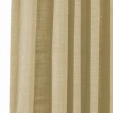 AMARA Polyester Linen Curtain Drapery With Decorative Trim Custom Sold Per Pair