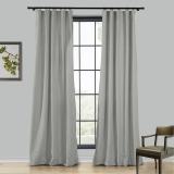 LIZ 4-in-1 Header Type Polyester Linen Curtain Drapery Custom