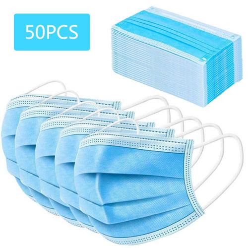 20 PCS 3 Ply Disposable Face Mask Earloop