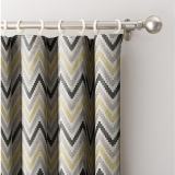 Chevon Zigzag Print Polyester Cotton Curtain ADA