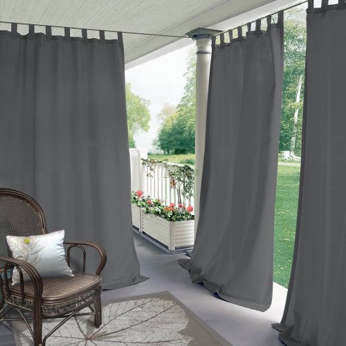 Blackout Waterproof Outdoor Curtain Patio Drapery Custom ROSE
