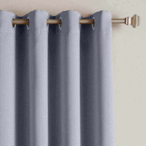 CUSTOM Edoardo White Grey Outdoor Curtain