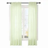 CUSTOM Scandina Kiwi Indoor Outdoor Sheer Curtain Voile Drapery