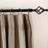 CUSTOM Olive Flax Luxury Textured Faux Linen Curtain