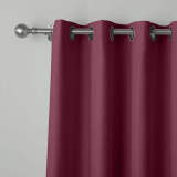 Extra Long Loft Drapes Thermal Insulated Blackout Antique Bronze Grommet Curtain Heavy Weight GRAPE