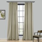 LIZ 4-in-1 Header Type Polyester Linen Curtain Drapery Custom
