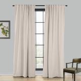 LIZ 4-in-1 Header Type Polyester Linen Curtain Drapery Custom