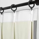 100% Blackout Curtain Pinch Pleat Thermal Foam Coated Drapery Saba