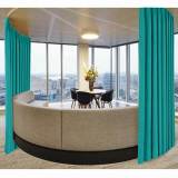 Polyester Cotton Drapery With Blackout Lining Pinch Pleat Curtain Kantee