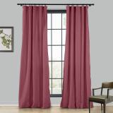 LIZ 4-in-1 Header Type Polyester Linen Curtain Drapery Custom