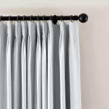 CUSTOM EDOARDO White Indoor Blackout Curtain Drapes