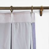 CUSTOM Kante Light Purple Polyester Cotton Drapery With Lining Curtains