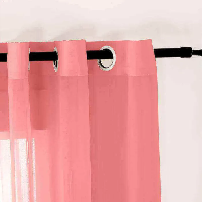 CUSTOM Scandina Rose Indoor Outdoor Sheer Curtain Voile Drapery
