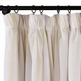 2-in-1 Hanging Hook Belt Back Tab Sheer Blackout Curtain Layered Mix Match White Voile ELI