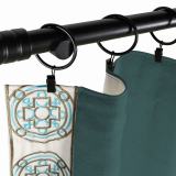 AMARA Polyester Linen Curtain Drapery With Decorative Trim Custom Sold Per Pair