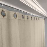 Ceiling Track Room Divider Flame Retardant Fireproof Curtain Kit for Any Space