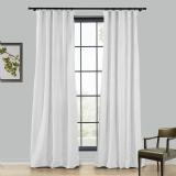 LIZ 4-in-1 Header Type Polyester Linen Curtain Drapery Custom