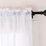 CUSTOM Hanna Grey Gradient Ombre Sheer Curtain Tulle Gradual Drapery