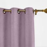CUSTOM Kante Lavender Polyester Cotton Drapery With Lining Curtains
