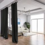 Hanging Rod Room Divider Curtain Kit for Any Space