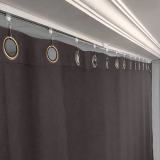 Ceiling Track Room Divider Flame Retardant Fireproof Curtain Kit for Any Space