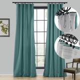 LIZ 4-in-1 Header Type Polyester Linen Curtain Drapery Custom