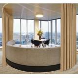 Polyester Cotton Drapery With Blackout Lining Pinch Pleat Curtain Kantee