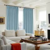 Polyester Cotton Drapery With Blackout Lining Pinch Pleat Curtain Kantee