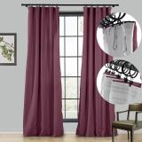 LIZ 4-in-1 Header Type Polyester Linen Curtain Drapery Custom