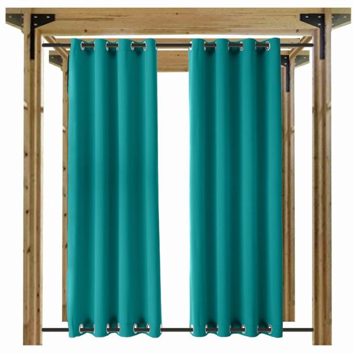 Blackout Waterproof Outdoor Curtain Patio Drapery Custom ROSE