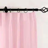 CUSTOM Scandina Pink Indoor Outdoor Sheer Curtain Voile Drapery