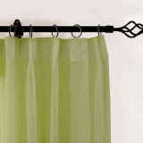 CUSTOM Scandina Moss Indoor Outdoor Sheer Curtain Voile Drapery