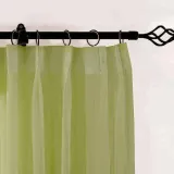 CUSTOM Scandina Moss Indoor Outdoor Sheer Curtain Voile Drapery