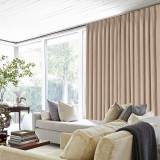 Polyester Cotton Drapery With Blackout Lining Pinch Pleat Curtain Kantee