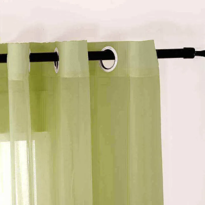 CUSTOM Scandina Moss Indoor Outdoor Sheer Curtain Voile Drapery