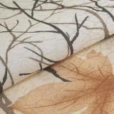 Maple Leaf Print Polyester Window Drapery Curtain AVA
