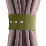 Set of 2 Curtain TieBack Holdback Each with Snap Polyester Blackout