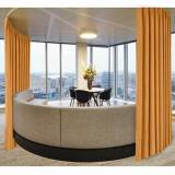 Polyester Cotton Drapery With Blackout Lining Pinch Pleat Curtain Kantee