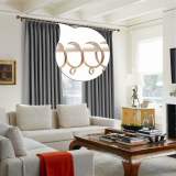 Set of 24 Metal Curtain Rings with Eyelets
