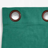 Antique Bronze Grommet Polyester Cotton Drapery With Blackout Lining Thermal Curtain Kantee