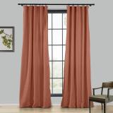 LIZ 4-in-1 Header Type Polyester Linen Curtain Drapery Custom