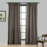 LIZ 4-in-1 Header Type Polyester Linen Curtain Drapery Custom